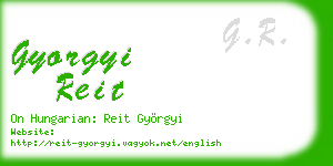 gyorgyi reit business card
